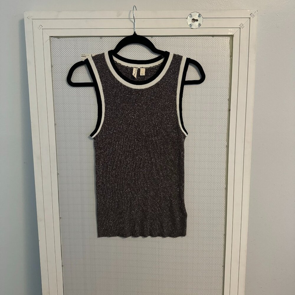 Moth by Anthropologie Metallic Sleeveless Top - Women's S